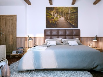 Kraina elfów - fotoobraz do sypialni - 120x80 cm