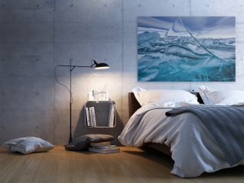 Kryształ Islandii - fotografia na płótnie - 120x80 cm