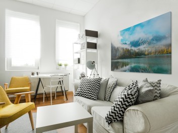 W sercu Julijskich Alp - nowoczesny obraz na płótnie - 120x80 cm W sercu Julijskich Alp - nowoczesny obraz na płótnie - 120x80 cm