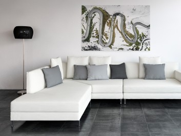 Slalom gigant - fotoobraz do sypialni - 120x80 cm