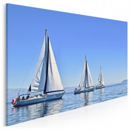 Białe żagle - fotoobraz na płótnie - 120x80 cm