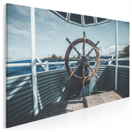 Chwyć za ster! - fotografia na płótnie - 120x80 cm