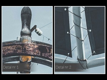 Chwyć za ster! - fotografia na płótnie - 120x80 cm