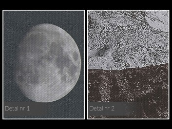 Góry księżycowe - fotoobraz do sypialni - 120x80 cm