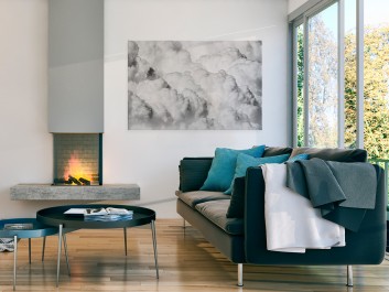 Obłoki niepewności - zdjęcie na płótnie - 120x80 cm