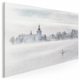 Jezioro łabędzie - zdjęcie na płótnie - 120x80 cm Jezioro łabędzie - zdjęcie na płótnie - 120x80 cm