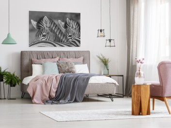 Zebranie - fotoobraz do salonu - 120x80 cm Zebranie - fotoobraz do salonu - 120x80 cm