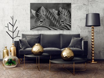 Zebranie - fotoobraz do salonu - 120x80 cm Zebranie - fotoobraz do salonu - 120x80 cm