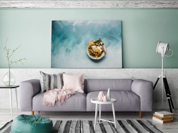 Niebiański smak - fotoobraz do kuchni - 120x80 cm