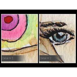 Rubinowe muśnięcie motyla - nowoczesny obraz na płótnie - 120x80 cm