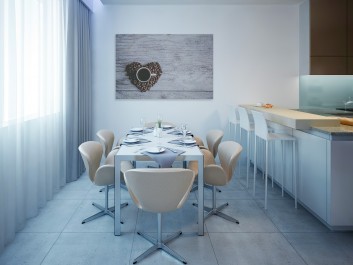 Le petit cafe - fotoobraz do kuchni - 120x80 cm