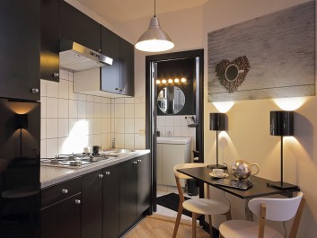 Le petit cafe - fotoobraz do kuchni - 120x80 cm