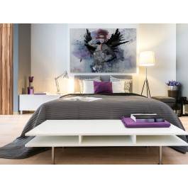 Skrzydlata animozja  - nowoczesny obraz na płótnie - 120x80 cm