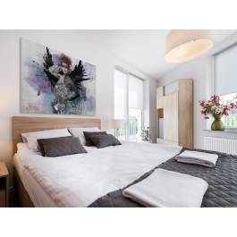 Skrzydlata animozja  - nowoczesny obraz na płótnie - 120x80 cm