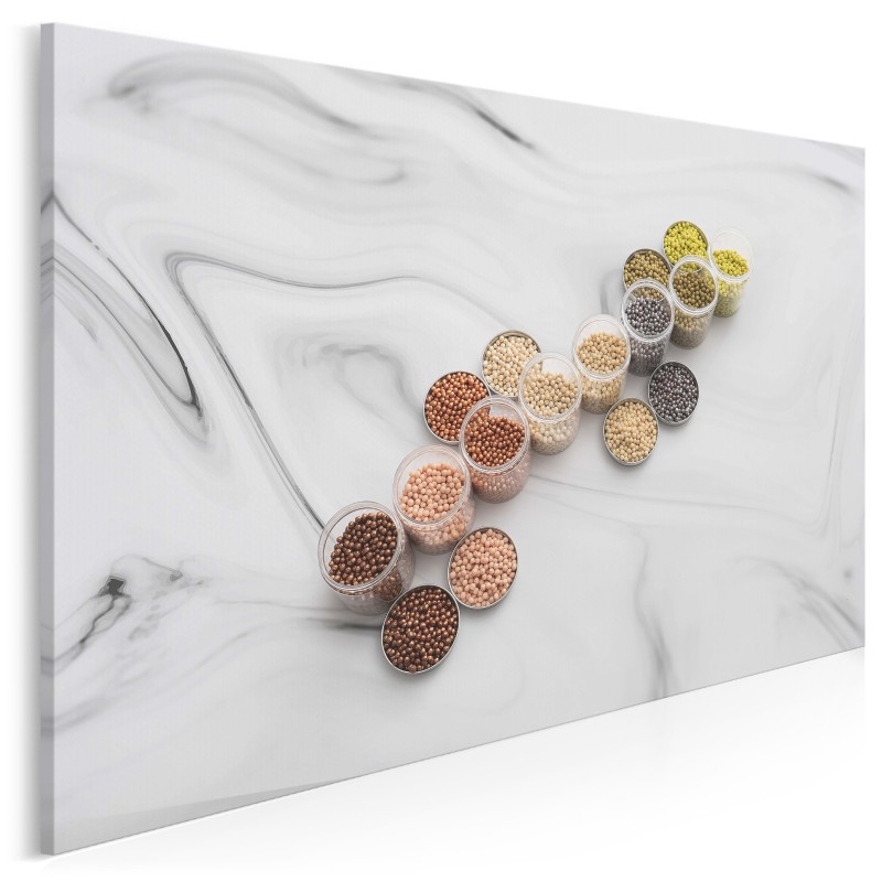 Perły i marmury - fotoobraz do kuchni - 120x80 cm