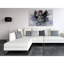 Skrzydlata animozja  - nowoczesny obraz na płótnie - 120x80 cm