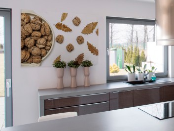 Twardy orzech do zgryzienia - fotoobraz do kuchni - 120x80 cm