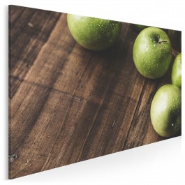 Zielone jabłuszko - fotoobraz do kuchni - 120x80 cm