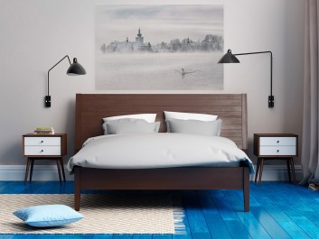 Jezioro łabędzie - zdjęcie na płótnie - 120x80 cm Jezioro łabędzie - zdjęcie na płótnie - 120x80 cm