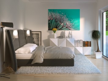 Lekkość uniesienia - fotoobraz do sypialni - 120x80 cm