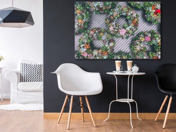 Ładne kwiatki! - fotoobraz do sypialni - 120x80 cm