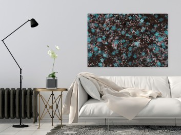 Niezapominajki z bajki - fotografia na płótnie - 120x80 cm