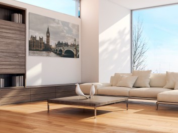 Serce Londynu - fotoobraz do sypialni - 120x80 cm Serce Londynu - fotoobraz do sypialni - 120x80 cm
