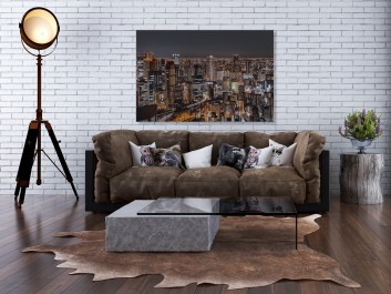 Niebo nad Osaką - fotografia na płótnie - 120x80 cm