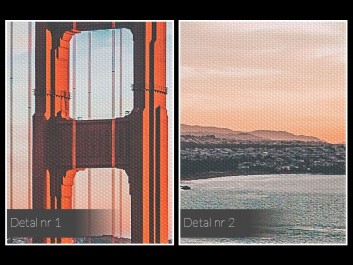 Cieśnina Golden Gate - nowoczesny obraz na płótnie - 120x80 cm