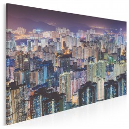 Globalna wioska - fotoobraz do sypialni - 120x80 cm