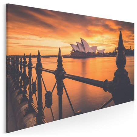 Koncertowe czerwienie Sydney - fotografia na płótnie - 120x80 cm