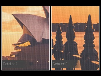 Koncertowe czerwienie Sydney - fotografia na płótnie - 120x80 cm Koncertowe czerwienie Sydney - fotografia na płótnie - 120x80 cm