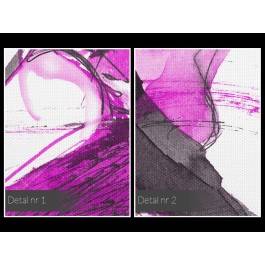 Tango w purpurze - nowoczesny obraz na płótnie - 120x80 cm