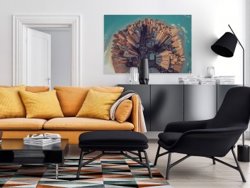 City vibes - nowoczesny obraz na płótnie - 120x80 cm City vibes - nowoczesny obraz na płótnie - 120x80 cm