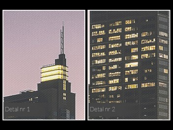 Bursztynowe miasto - fotoobraz do salonu - 120x80 cm