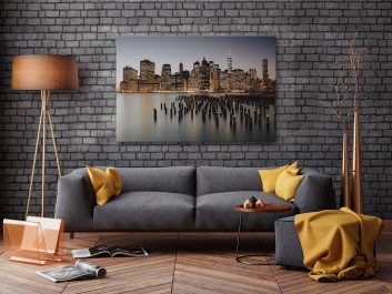 Pocztówka zza oceanu - fotoobraz na płótnie - 120x80 cm