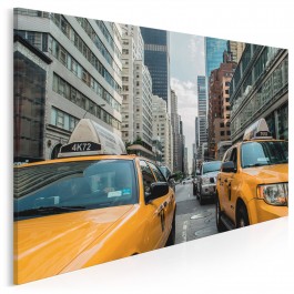 Żółte taksówki - fotografia na płótnie - 120x80 cm