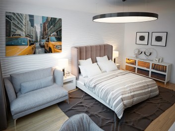 Żółte taksówki - fotografia na płótnie - 120x80 cm