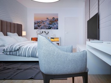 Oia - Santorini - zdjęcie na płótnie - 120x80 cm Oia - Santorini - zdjęcie na płótnie - 120x80 cm