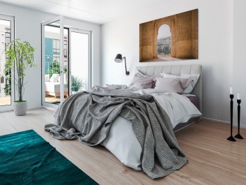 Antyczna świątynia - fotoobraz do sypialni - 120x80 cm Antyczna świątynia - fotoobraz do sypialni - 120x80 cm