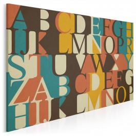 Słowo w słowo - nowoczesny obraz do sypialni - 120x80 cm