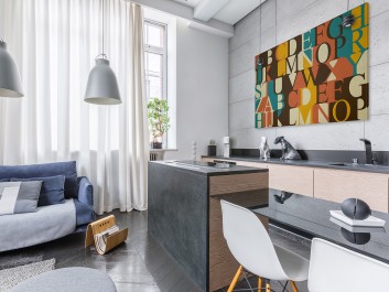 Słowo w słowo - nowoczesny obraz do sypialni - 120x80 cm