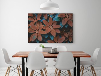 Rdzawych liści czas - zdjęcie na płótnie - 120x80 cm Rdzawych liści czas - zdjęcie na płótnie - 120x80 cm