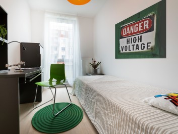 Danger - high voltage - fotoobraz do sypialni - 120x80 cm