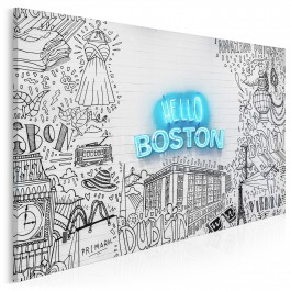 Hello Boston - zdjęcie na płótnie - 120x80 cm