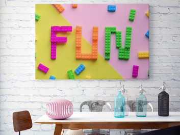 Fun - fotoobraz na płótnie - 120x80 cm