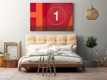 Number 1 - nowoczesny obraz do sypialni - 120x80 cm Number 1 - nowoczesny obraz do sypialni - 120x80 cm