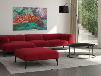 Rafa koralowa - nowoczesny obraz na płótnie - 120x80 cm