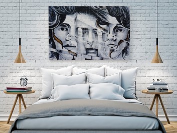 Twarzą w twarz - fotoobraz do sypialni - 120x80 cm