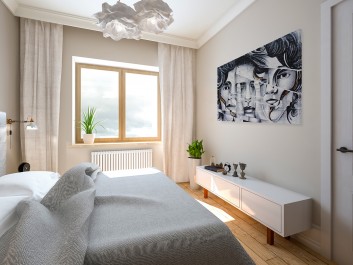 Twarzą w twarz - fotoobraz do sypialni - 120x80 cm